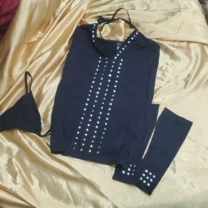 ⭐️Free with Bundle⭐️3pc studded lingerie set #366